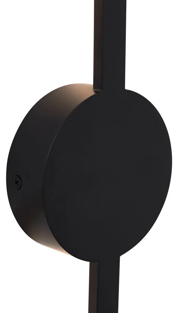 Modern fekete fali lámpa 100 cm LED-del - Clockwise