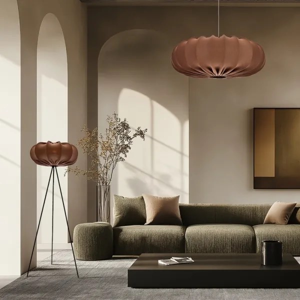 Állólámpa CAFEE 1xE27/40W/230V barna/fekete