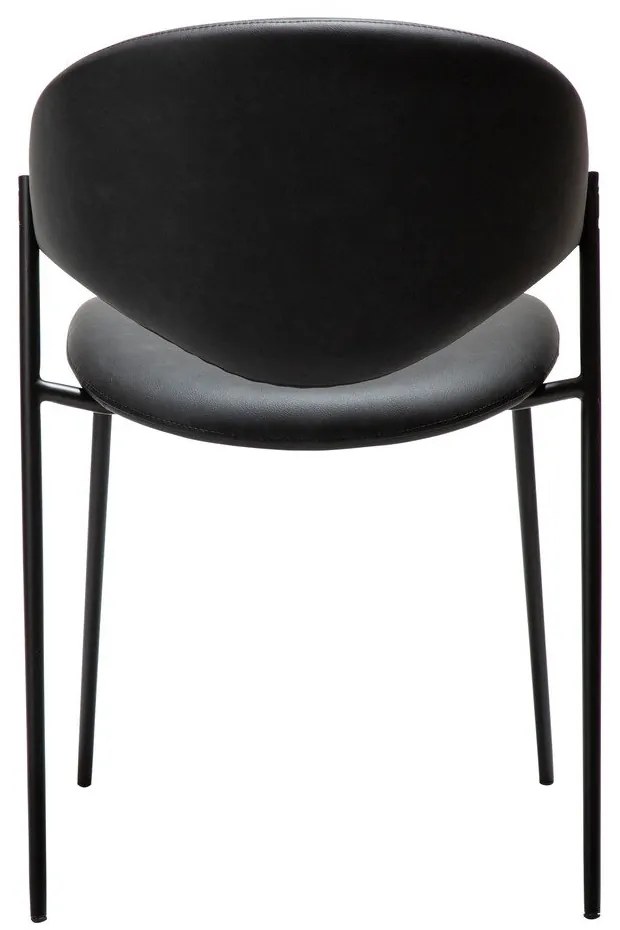 Fekete bőrutánzat étkezőszék Zone – DAN-FORM Denmark