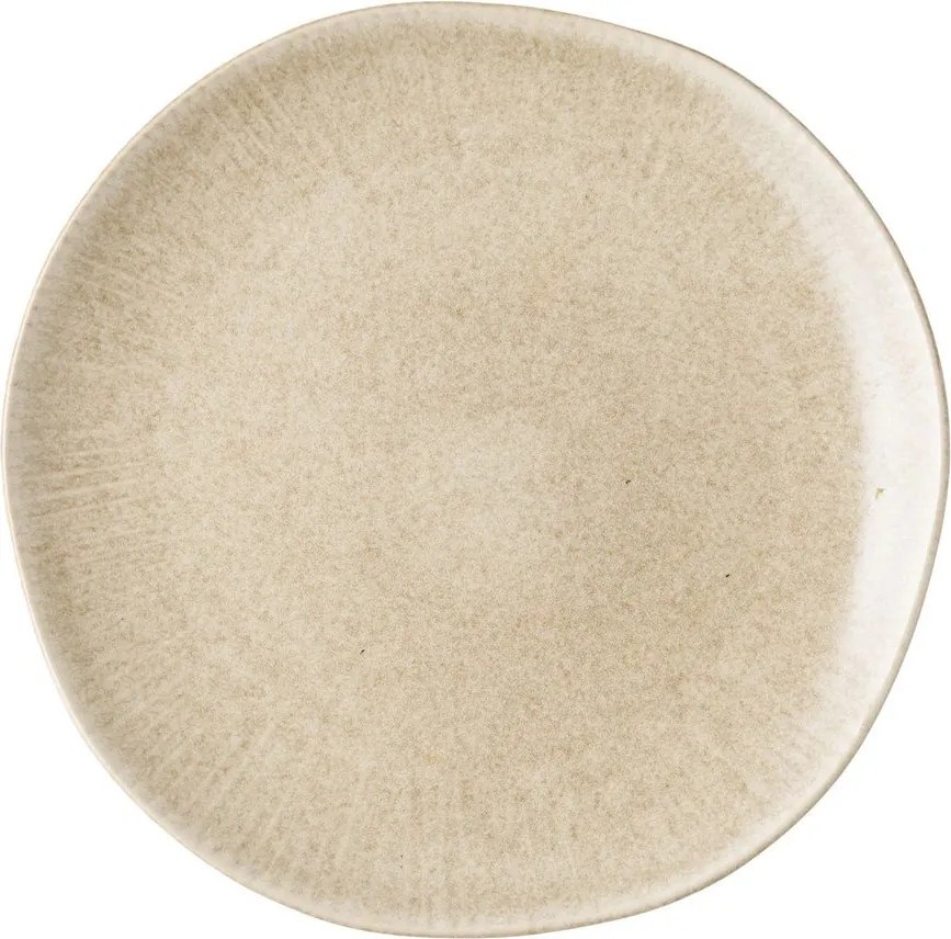 Szürkésbézs kőedény tányér készlet 4 db-os ø 21 cm Viola – House Nordic