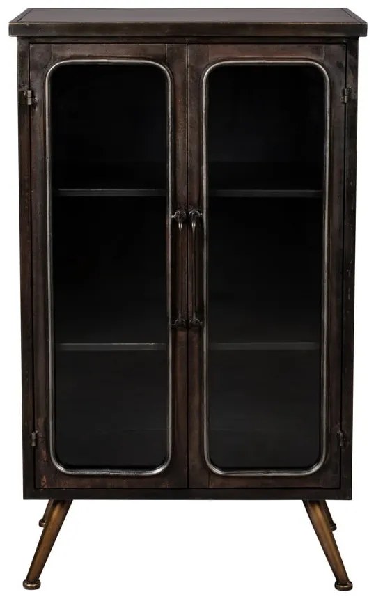 Fekete fém tálalószekrény 60x100x35 cm Denza – Dutchbone