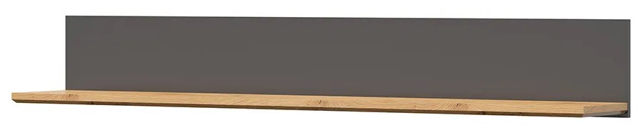Polc Hesen P/2/18 (grafit + artisan tölgy). 1062492