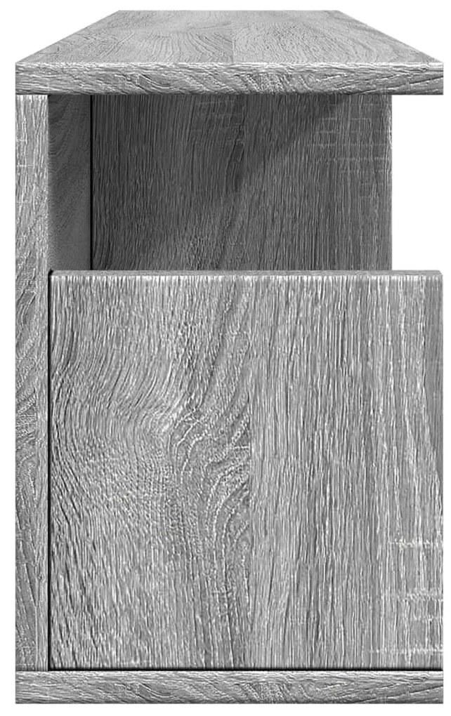 szürke sonoma színű szerelt fa faliszekrény 80 x 20 x 30 cm