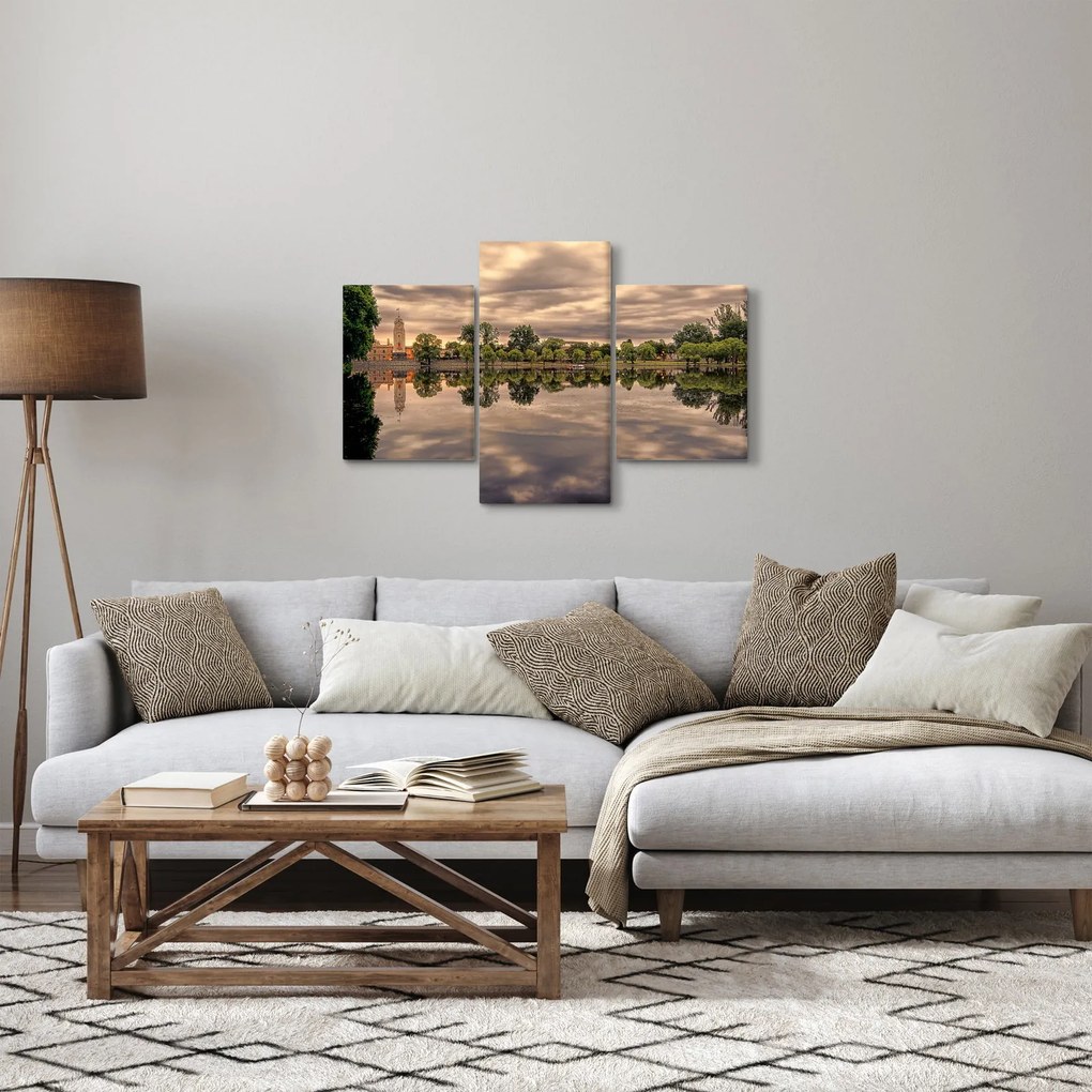 A tó és a fák képe (90x60 cm)