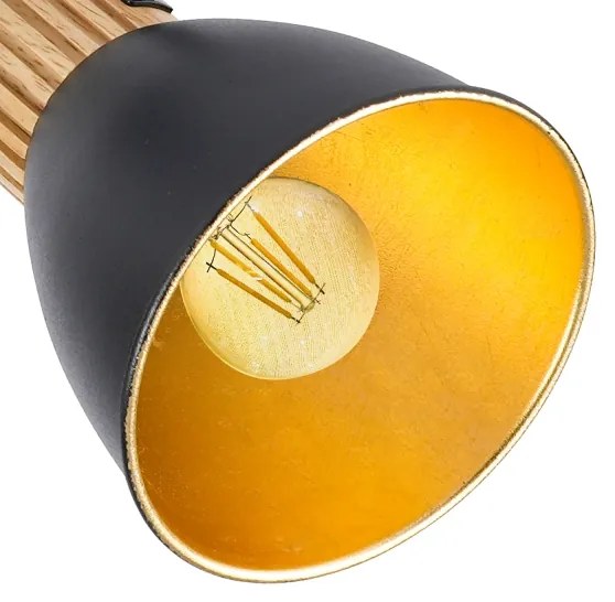 Brilagi - Spotlámpa ODENSE 2xE14/10W/230V gumifa/fekete