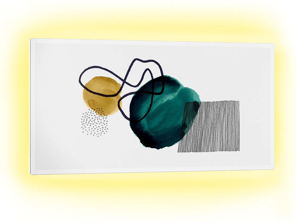 Klarstein Mojave 1000 smart, infravörös hősugárzó 2 az 1-ben, konvektor, 120 x 60 cm, 1000 W, RGB világítás