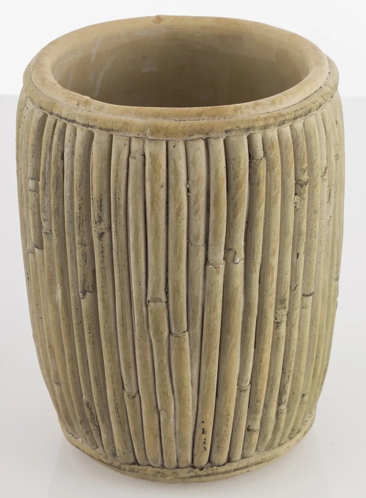 Cement Barna virágtartó kaspó 15,5x13x13cm