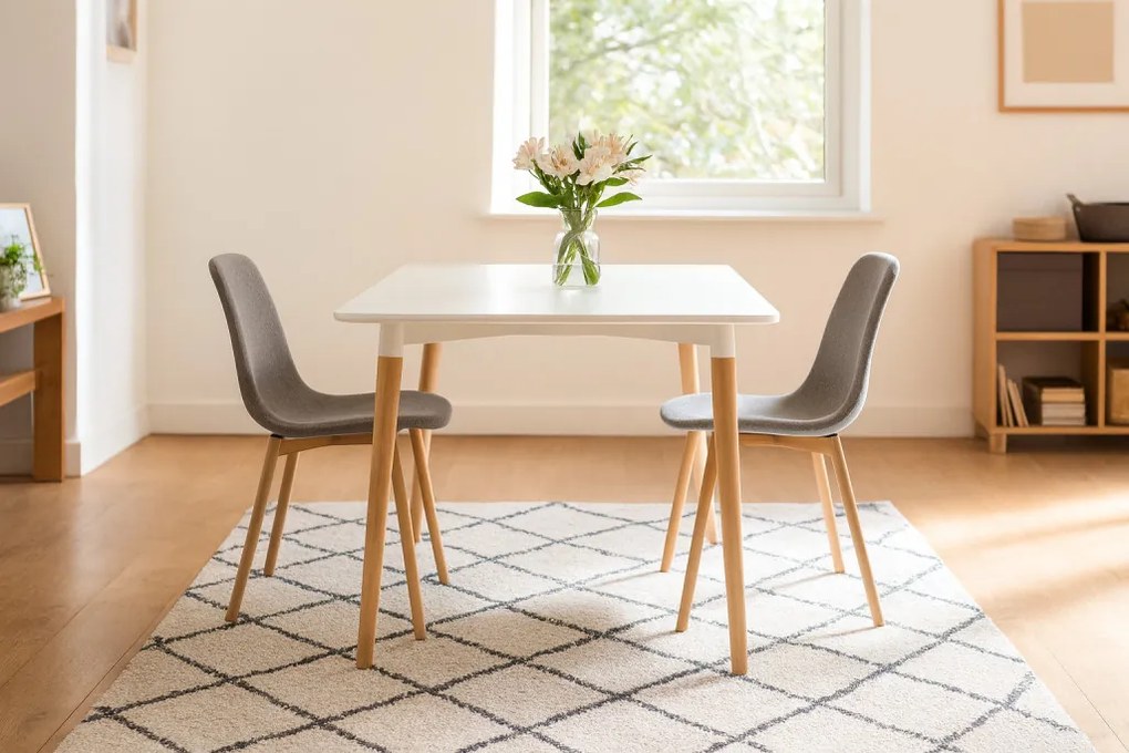 Téglalap alakú asztal 120 x 80 x 74 cm