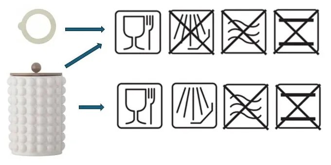 Kőedény keksztartó doboz Madge – Bloomingville