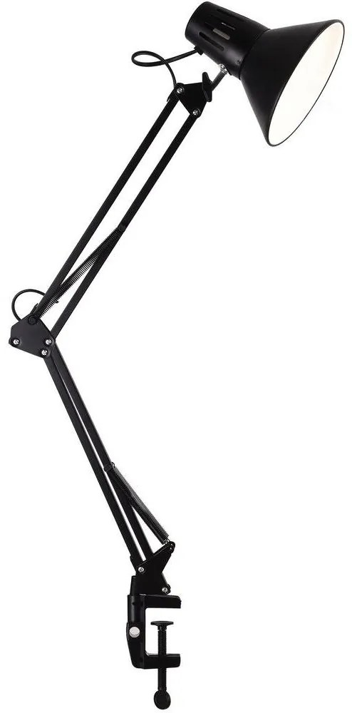 Asztali lámpa WORKER 1xE27/10W/230V fekete