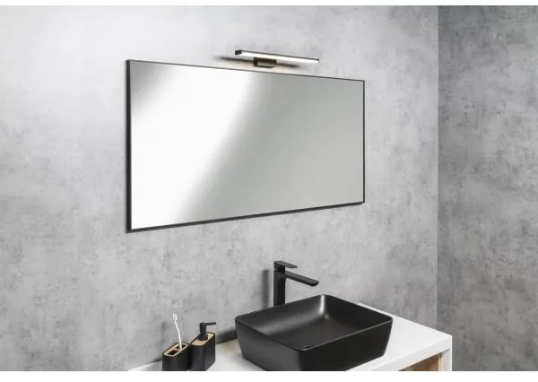 Sapho - AROWANA keretes tükör 50x80 matt fekete