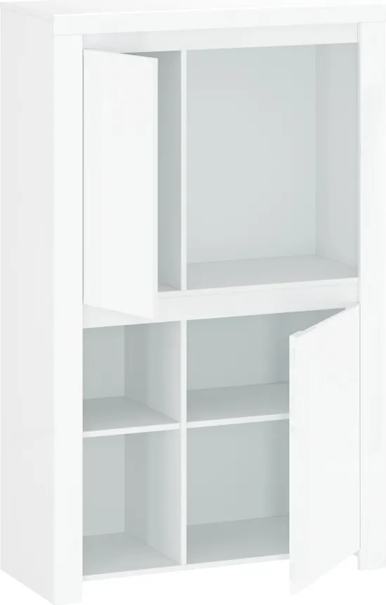 Polcállvány 2D, fehér fényes, LINDY