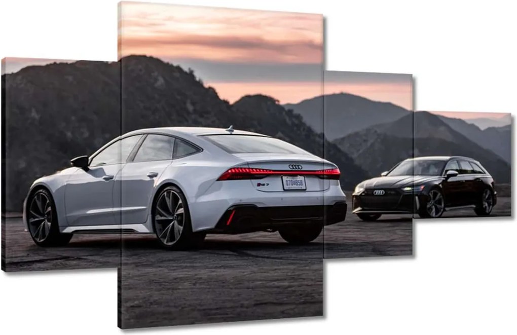Képek 130x80 Fehér és fekete Audi RS7