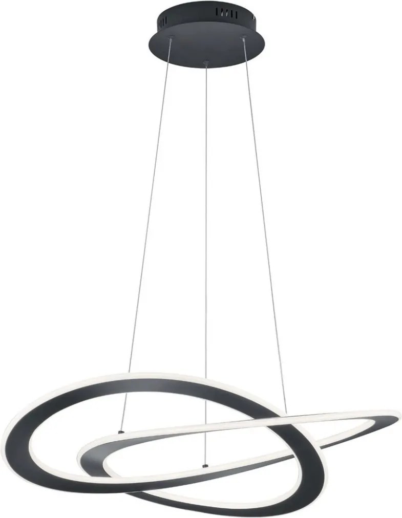 TRIO 321710142 OAKLAND Modern Led Függesztett Lámpa Antracit LED IP20