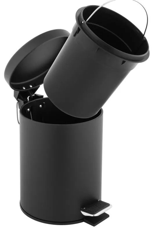 Erga Szemetes fürdőbe, WC-be czarny segregacja - Yoka