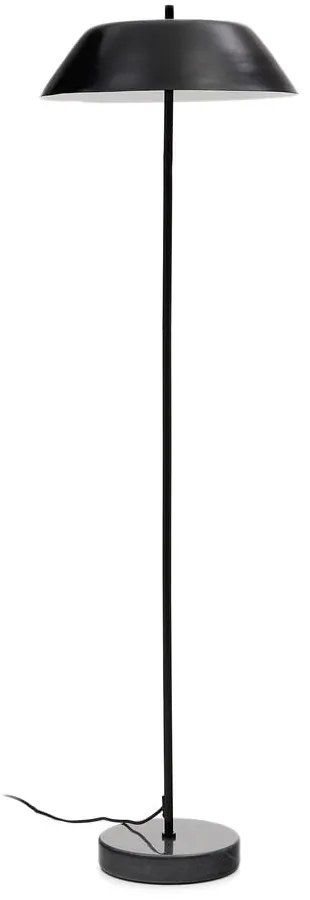 Fekete állólámpa fém búrával (magasság 153 cm) Sayra – Kave Home
