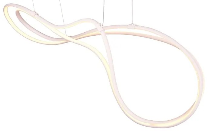 Fehér LED függőlámpa fém búrával Nala – Trio Select