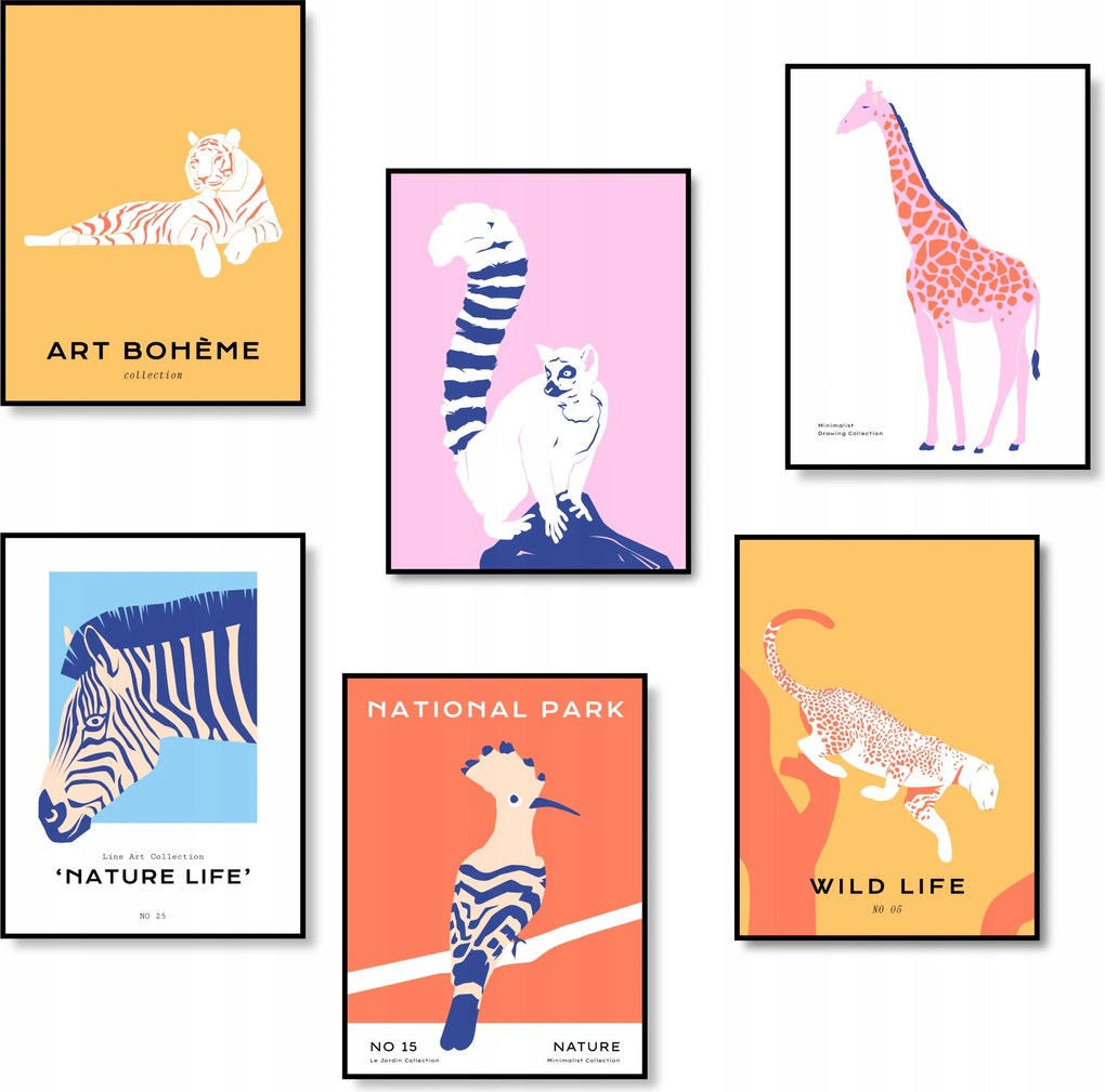 Természet Poszterek A3 Szett 6 db-os Poszter Konyha Kép *Sok minta A3