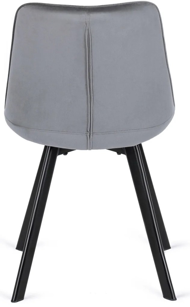 Étkezőszett HARRY asztal 102–142 cm craft tölgy/fekete + 4 RICK szék szürke