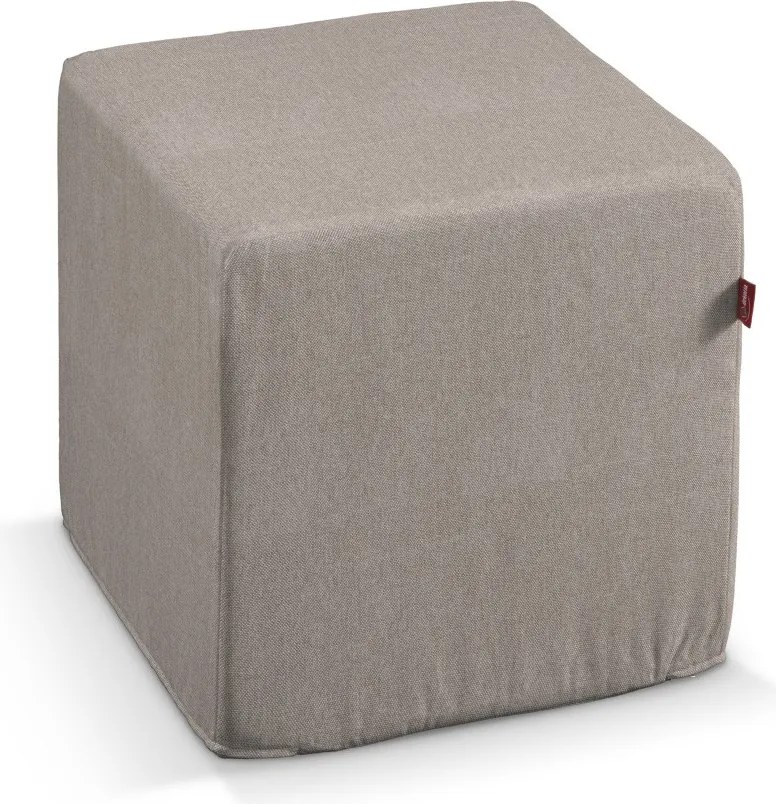 Dekoria Kocka puff bézs-szürke