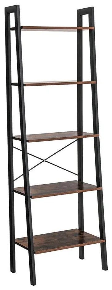 NAVARO könyvespolc barna/fekete