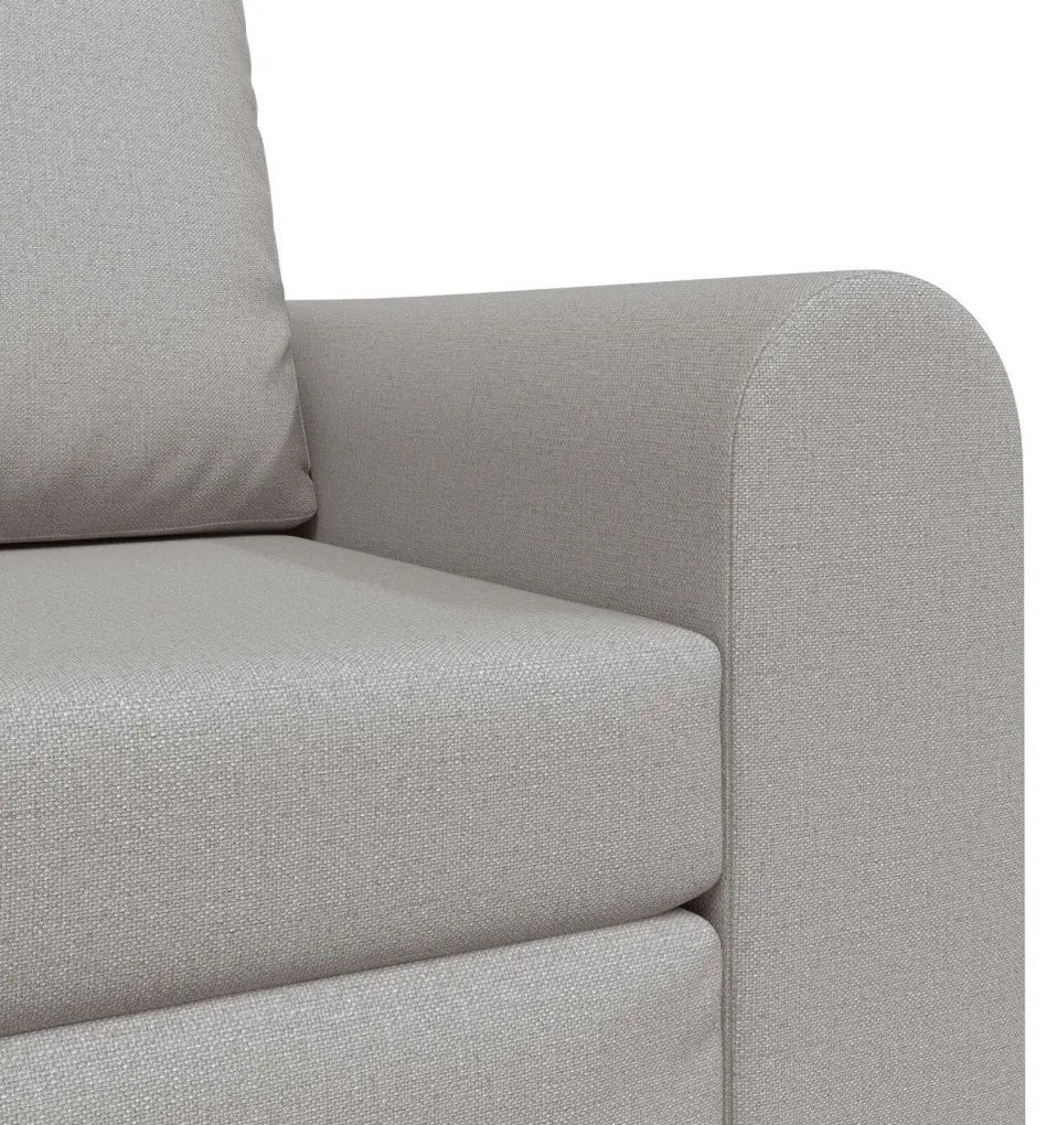 Padlós Sofa Ágy 2 az 1-ben Felhőszürke 98x71x83 cm Textil