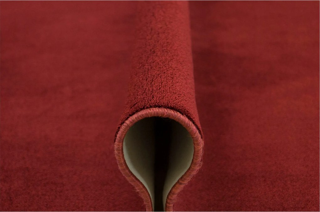 Nappali Szőnyeg Sűrű Vastag Puha Bordó Bounty Méret 200x300 cm