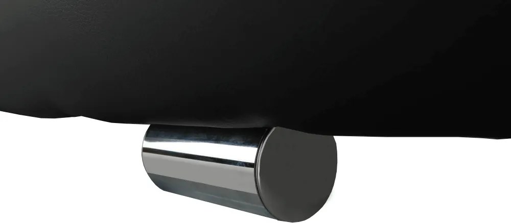 Sarokülőgarnitúra, fekete/fekete melír, TRAMP