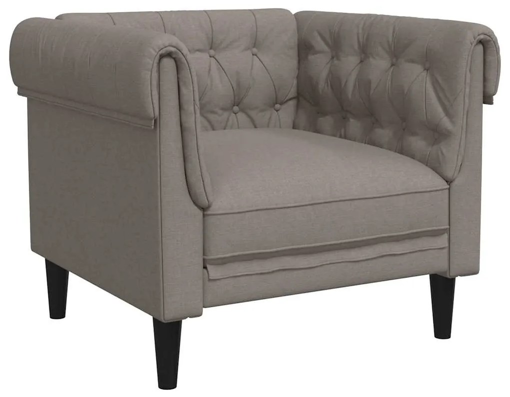 tópszínű szövet Chesterfield kanapé