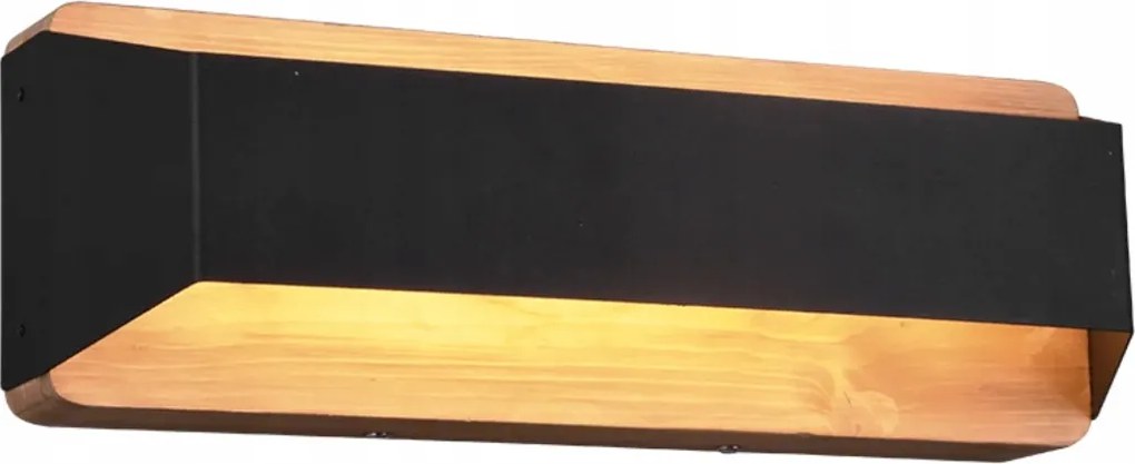 Fali lámpa Trio Arino Led 13.5W fekete-fa IP20