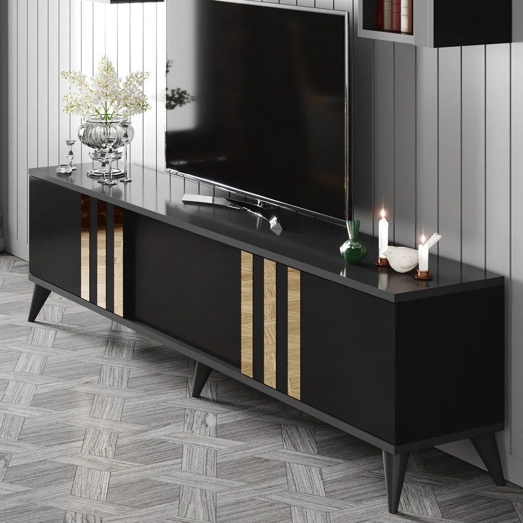 Nappali fal Golden (antracit + fekete). 1072971
