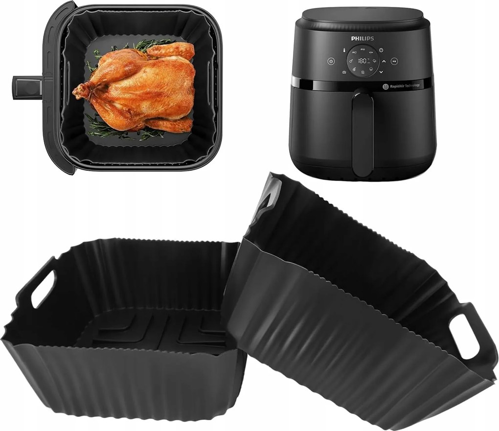 Szilikon Utántöltő Air Fryer Olajsütőhöz Zsírmentes Sütőforma