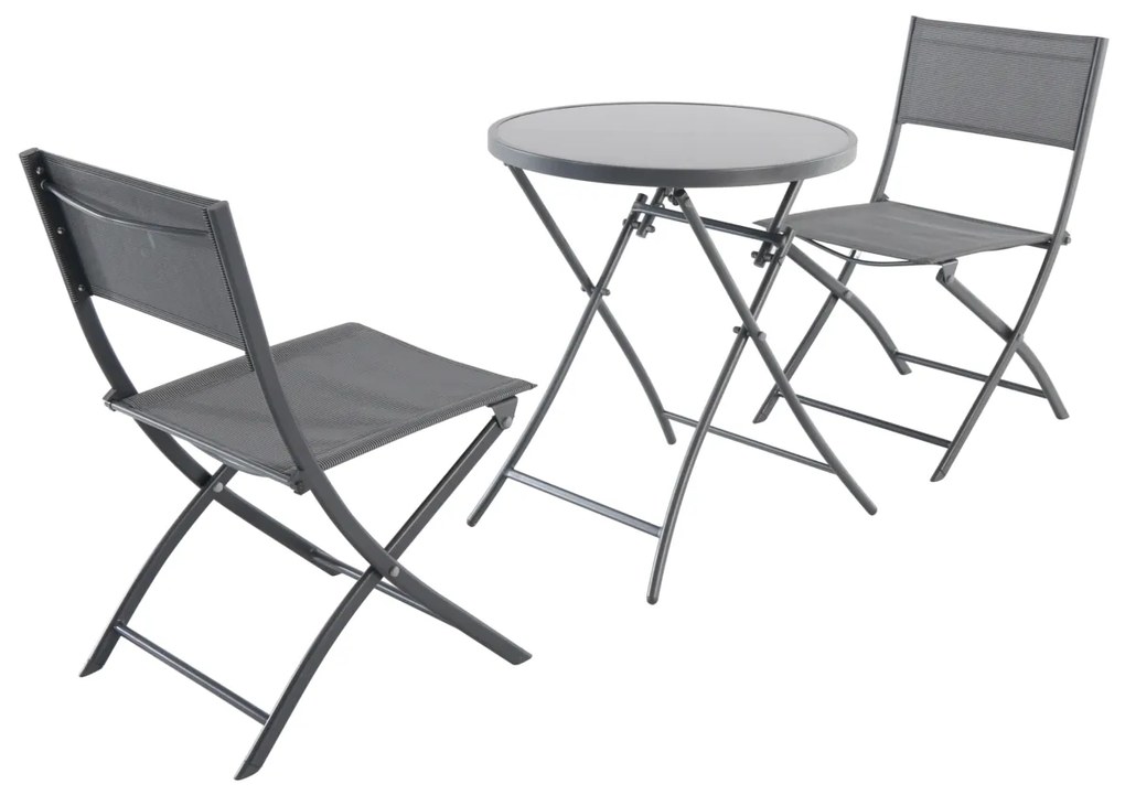 PRAKTIKER BALKON SZETT SZÉK: 44X53X78CM, ASZTAL: 60X70CM