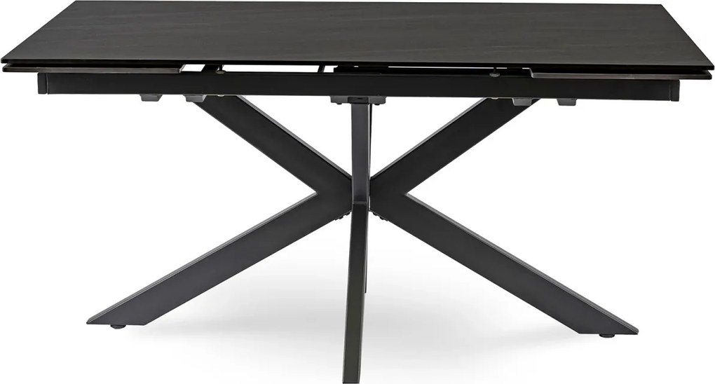 Kihúzható kerámia étkezőasztal 160–240 cm méretben, fekete színben BRUNO