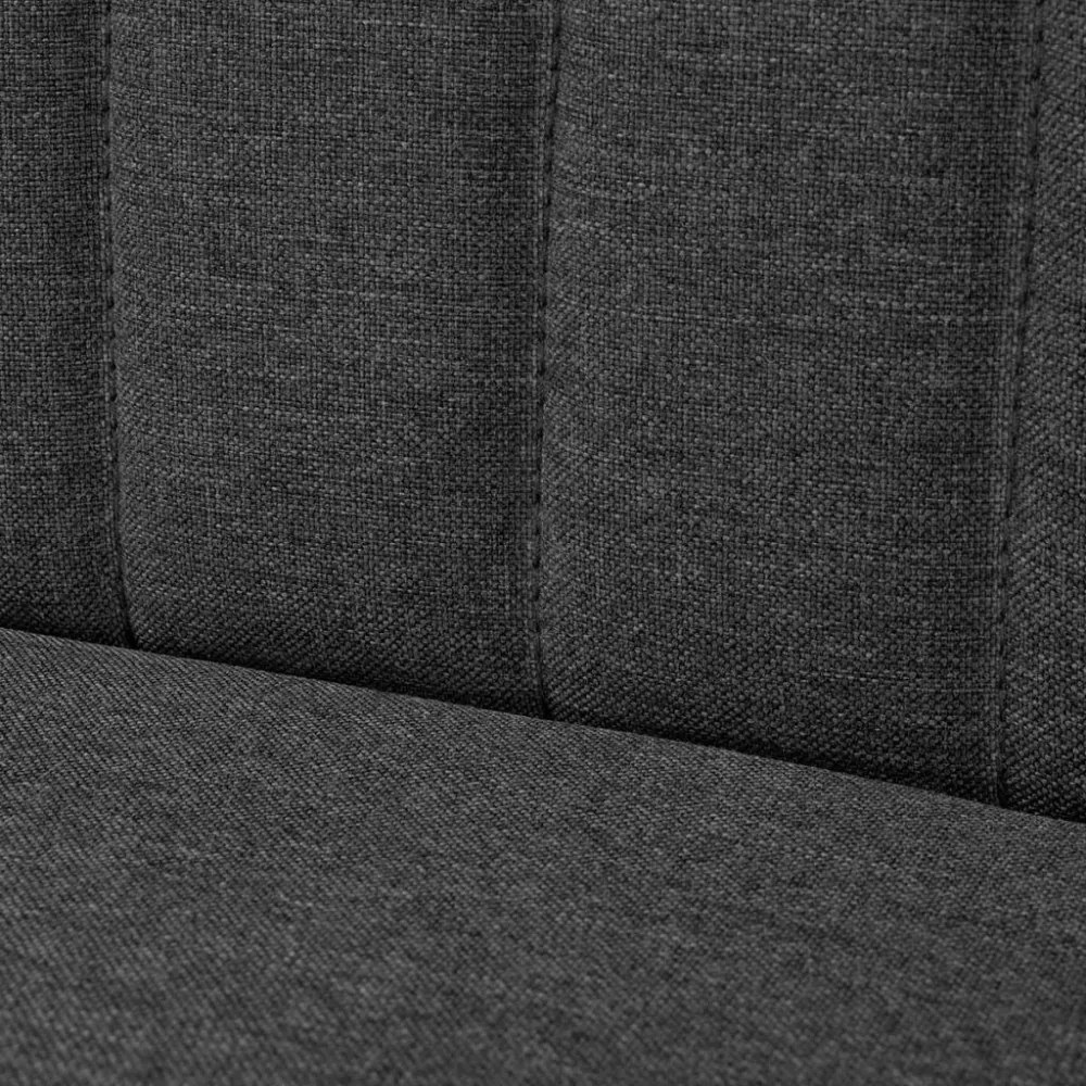sötétszürke szövetkanapé 117 x 55,5 x 77 cm
