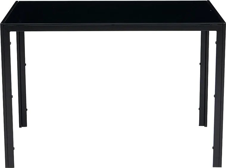 Catini Austin Étkezőgarnitúra 4x szék + asztal - Fekete