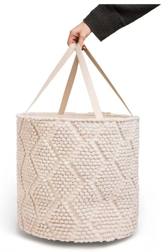 Tároló textil tárolókosár ø 45x45 cm Pearl L – Bonami Essentials