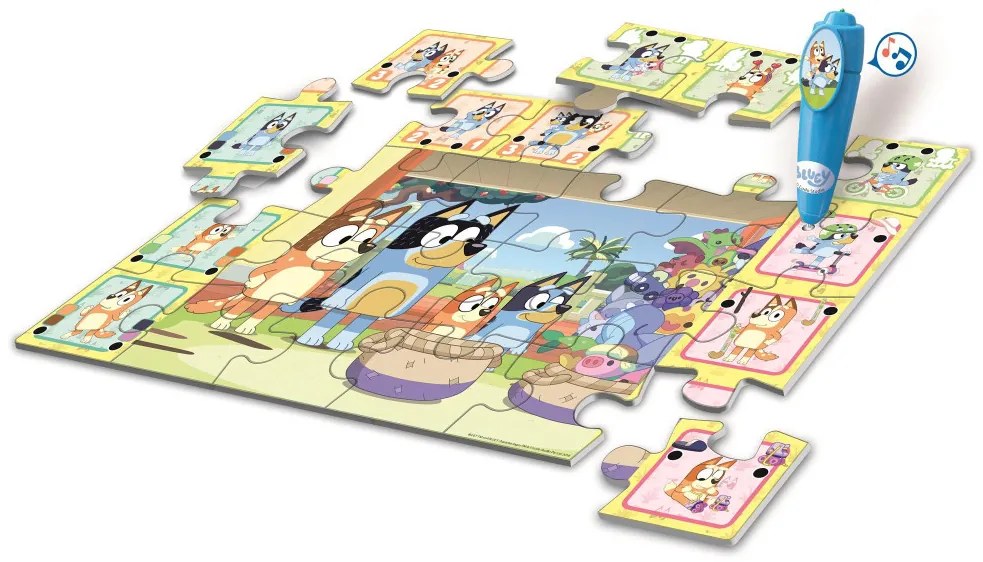 Bluey Playtime interaktív 24 db-os puzzle Clementoni