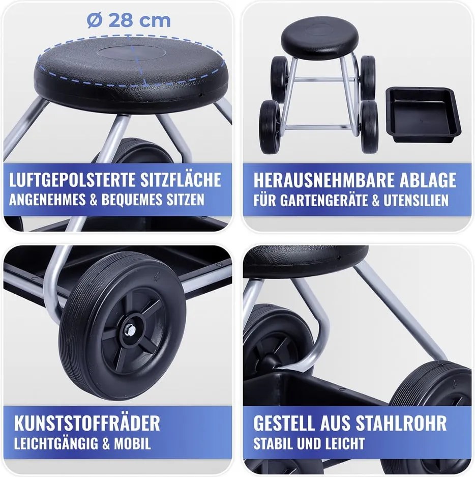 Fekete-szürke kerti ülőke Secura – Maximex