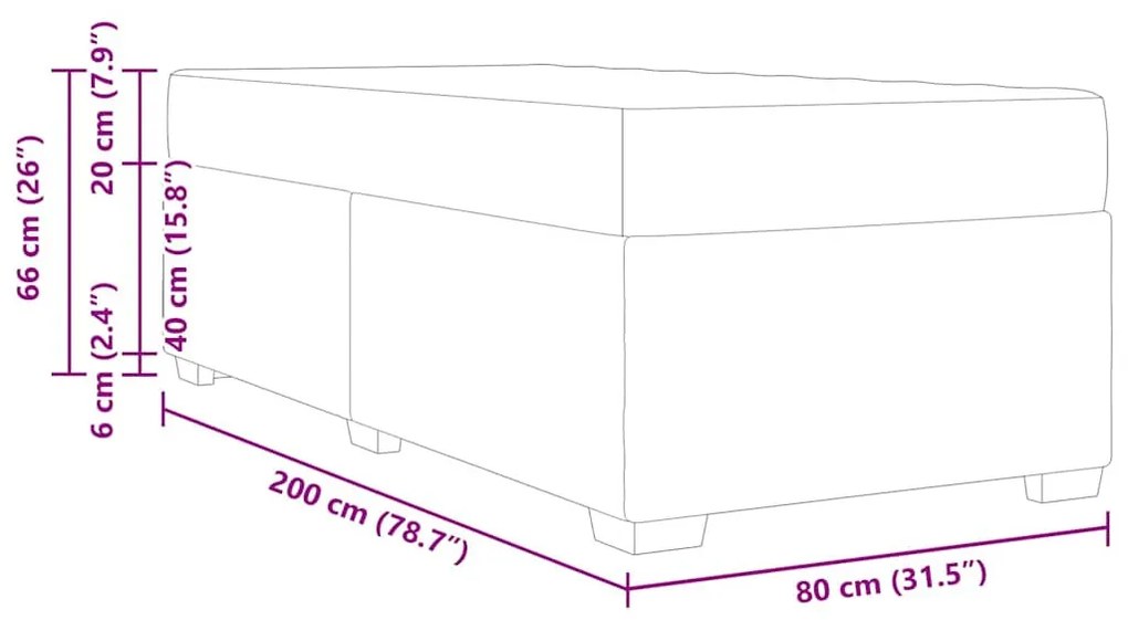 Ágykeret Kék 80 x 200 cm szövet