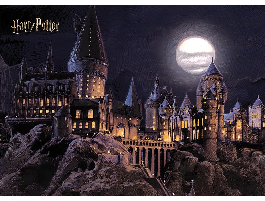 Gyerek fotó tapéta Harry Potter Roxfort Hold 252 x182 cm, 4 részből áll