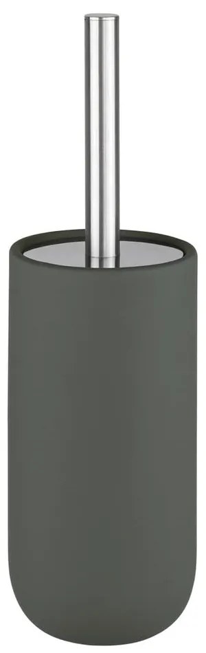 Sötétzöld kerámia WC-kefe Lotus Play – Mette Ditmer Denmark