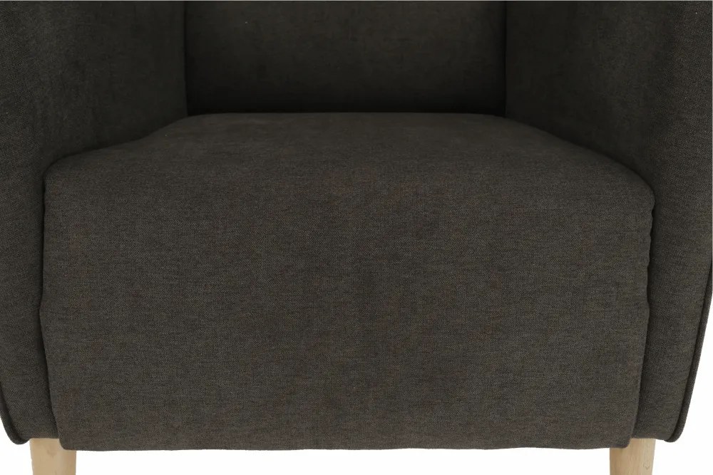 Kényelmes fotel, barna/bükk, BREDLY