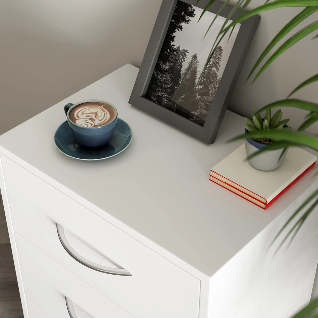 ELOISE éjjeliszekrény világítással, 54x39x28cm, fehér Casaria