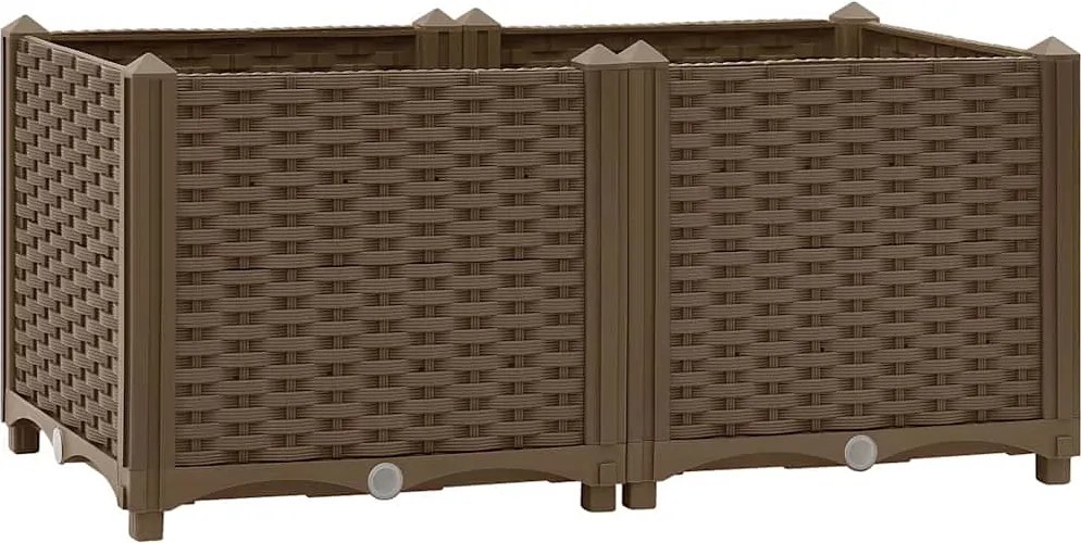 vidaXL polipropilén magaságyás 80 x 40 x 38 cm