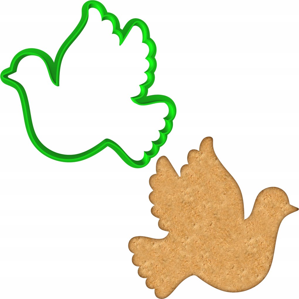 Húsvéti Forma Mézeskalács lyukasztó Húsvéti Áldozás Madár Galamb 9cm