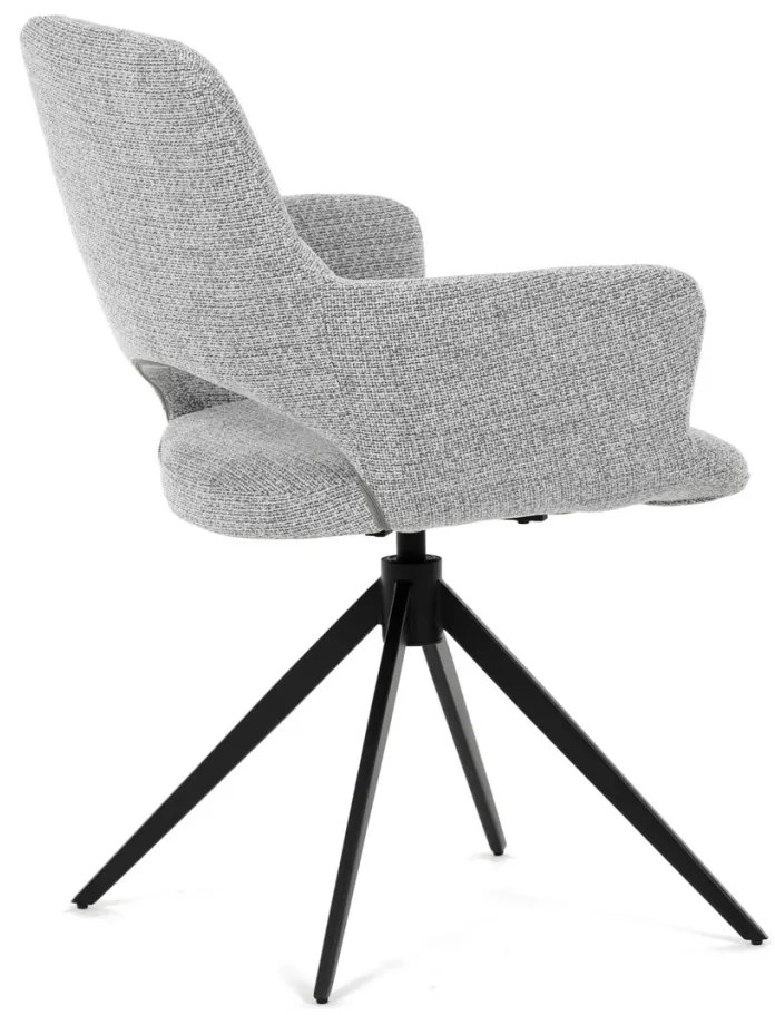 Elegáns Forgó Étkezőszék Szürke. 360°-ban forgatható.
