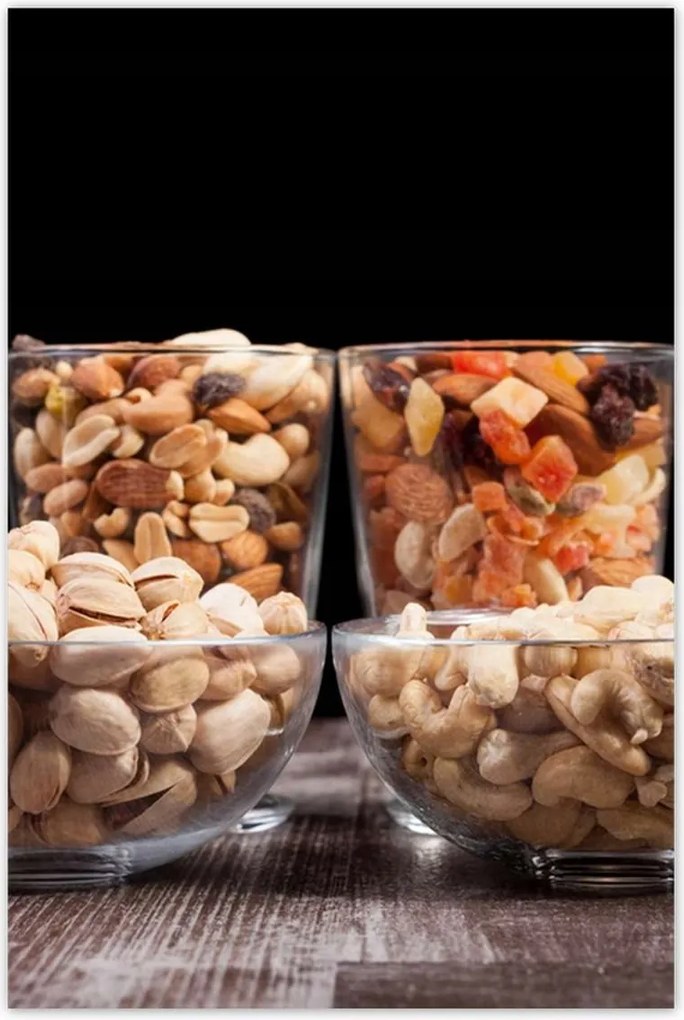 Poszterek 80x120 Szárított dió mix