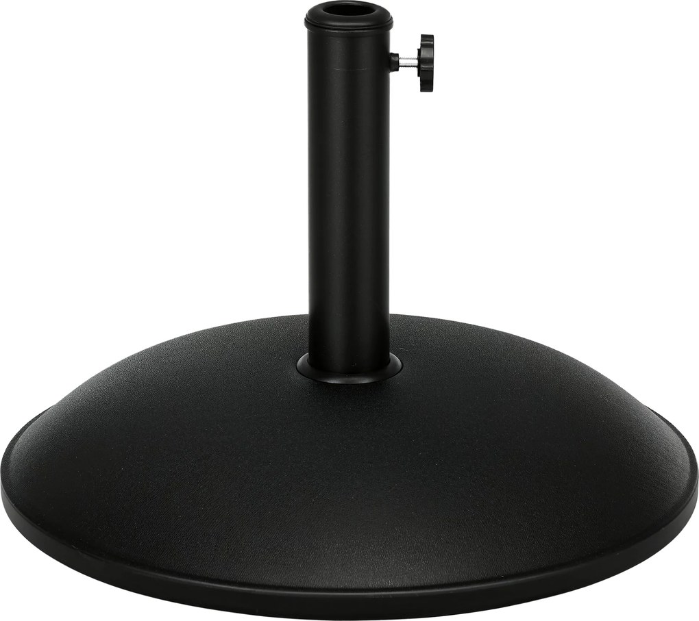 Outsunny Rozsdamentes Acél Napernyő Tartó Fogantyúkkal, Félkör alakú Napernyő Tartó, Napernyő Súly Ø3.8-Ø4.8 cm-hez, Teraszra, Erkélyre, Kertbe, Bronz