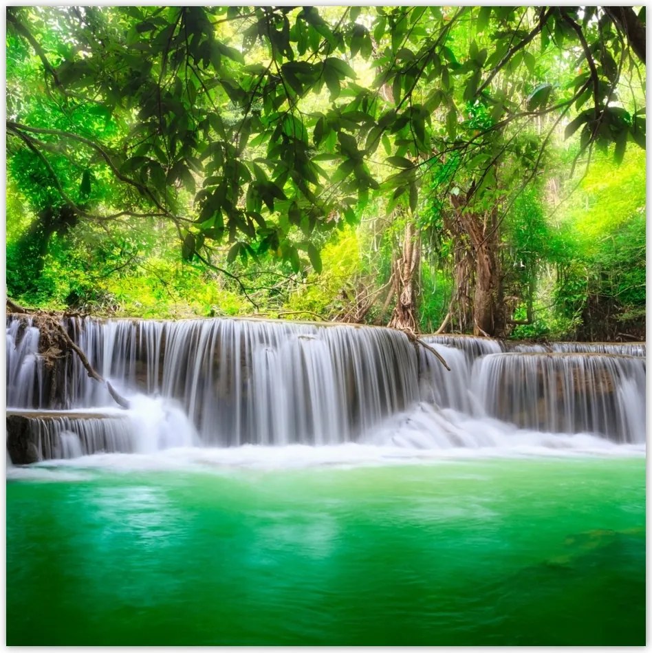 Fotótapéta flizelina 208x208 Vízesés Thaiföldön